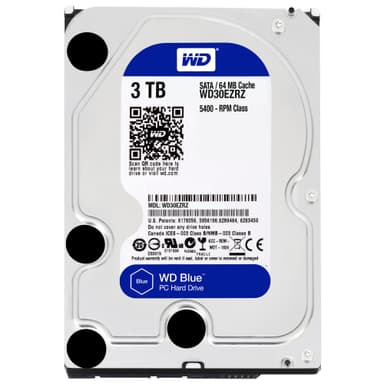 WD Desktop Blue 3.5" intern harddisk (3 TB)