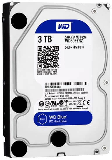 WD Desktop Blue 3.5" intern harddisk (3 TB)