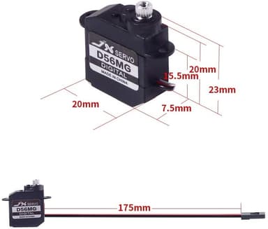 JX PDI-D56MG Micro Digital Metal 5.6g 0.9kg 0.1s