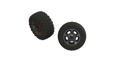 ARA550053 Ragnarok Mt Tires ST Glued Black Chrome