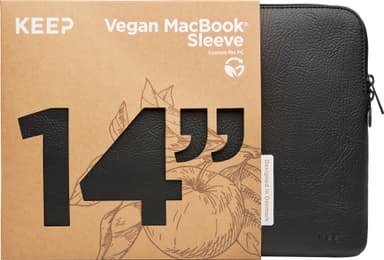 KEEP Apple Peel 14" etui til bærbar PC (sort)