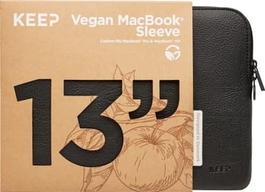 KEEP Apple Peel 13" etui til MacBook (sort)