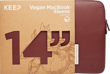 KEEP Apple Peel 14" etui til bærbar PC (rød)