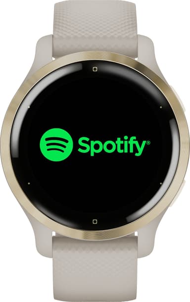 Garmin Venu 2S GPS smartklokke (lys gull/lys sand)