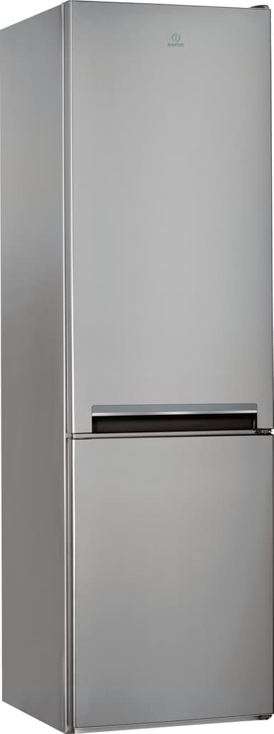 Indesit kombiskap LI9S1ES (sølv)