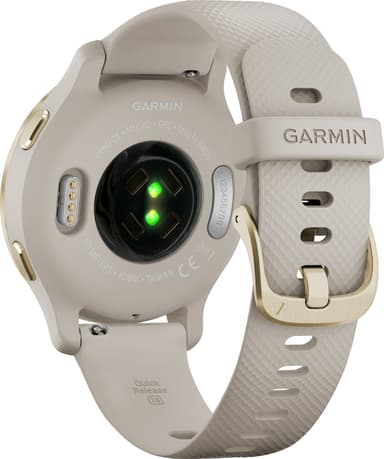 Garmin Venu 2S GPS smartklokke (lys gull/lys sand)