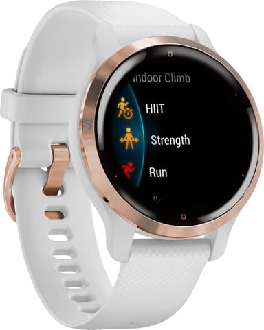 Garmin Venu 2S GPS smartklokke (rosegull/hvit)