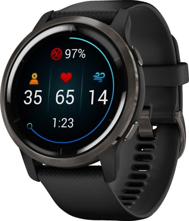 Garmin Venu 2 GPS smartklokke (skifersort)