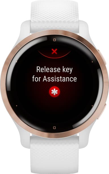 Garmin Venu 2S GPS smartklokke (rosegull/hvit)