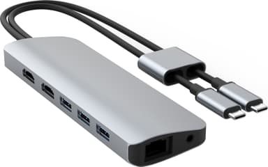 HyperDrive VIPER 10-i-2 USB hub (sølv)
