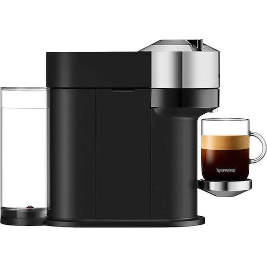 NESPRESSO® Vertuo Next kaffemaskin fra DeLonghi Bundle, Krom