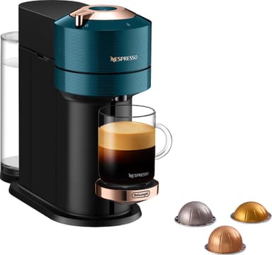 NESPRESSO® Vertuo Next kaffemaskin fra DeLonghi, Luxury Teal