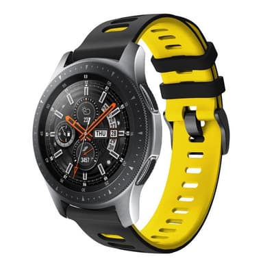 Twin Sport armbånd Samsung Galaxy Watch 46 - Svart/gul