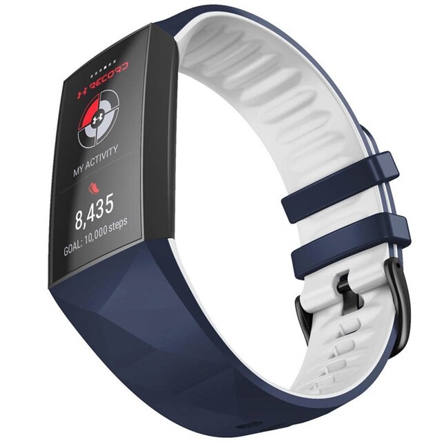 Twin Sport armbånd Fitbit Charge 4 - Blå/hvit