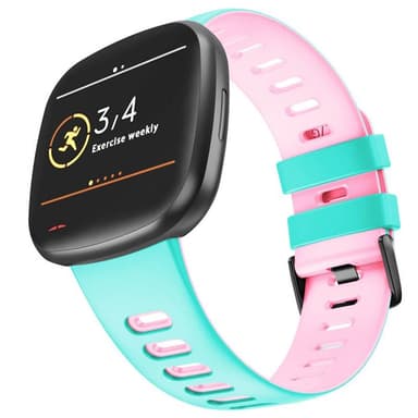 Twin Sport armbånd Fitbit Versa 3 - Mynte/rosa