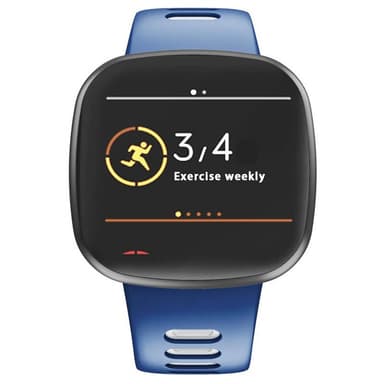 Twin Sport armbånd Fitbit Versa 3 - Blå/hvit