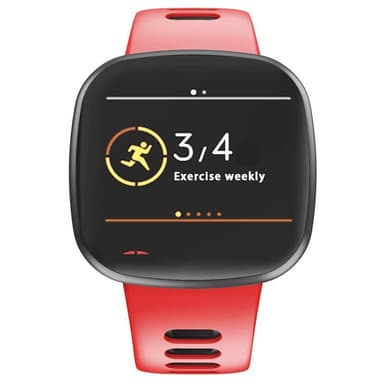 Twin Sport armbånd Fitbit Sense - Rød/svart