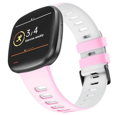 Twin Sport armbånd Fitbit Sense - Rosa/hvit