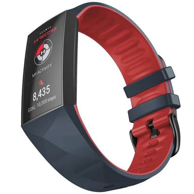 Twin Sport armbånd Fitbit Charge 4 - Mørk grå/rød