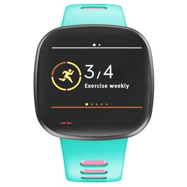 Twin Sport armbånd Fitbit Versa 3 - Mynte/rosa