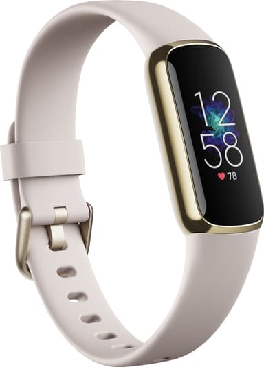 Fitbit Luxe aktivitetsmåler (mykt gull/hvit)