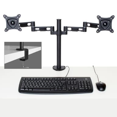 Duo monitor bordfeste type 2 - svart