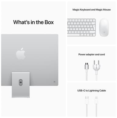 iMac 24" 8C CPU/7C GPU/256 (sølv)