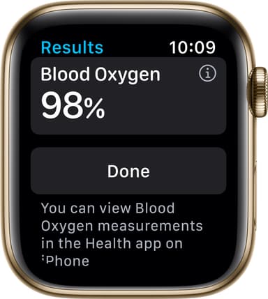 Apple Watch Series 6 44mm GPS+4G (gullstål/marineblå sportsreim)