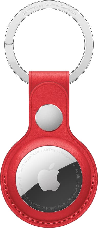 AirTag nøkkelring i lær (PRODUCT)RED