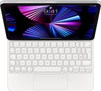 Apple Magic Keyboard til iPad Air og Pro 11" (hvit) (NO)