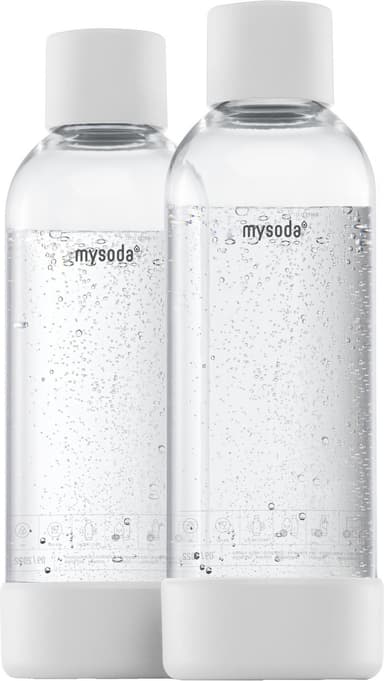 MySoda kullsyreflaske M2PB10F-W (2-pk, hvit)
