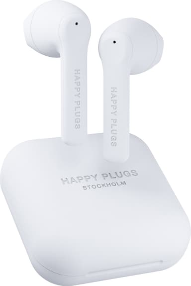 Happy Plugs Air 1 GO helt trådløse in-ear hodetelefoner (hvit)