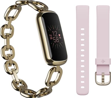 Fitbit Luxe Special Edition aktivitetsmåler (myk gullfarge/peon)