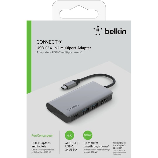 Belkin USB-C 4-i-1-adapter