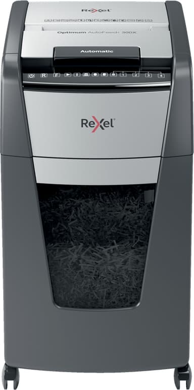 Rexel Optimum AutoFeed+ 300X makulator med krysskutting