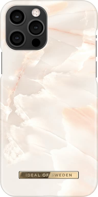 iDeal of Sweden deksel til iPhone 12/12 Pro (rose pearl marble)