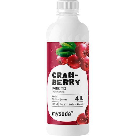 Mysoda Real Sugar Cranberry smaksekstrakt MFI2305