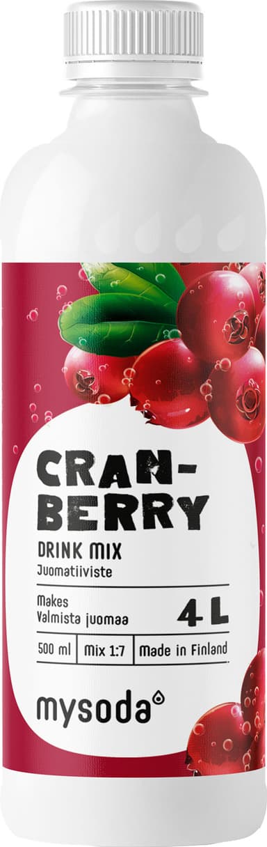 Mysoda Real Sugar Cranberry smaksekstrakt MFI2305