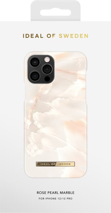 iDeal of Sweden deksel til iPhone 12/12 Pro (rose pearl marble)
