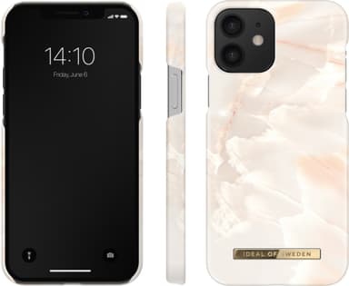 iDeal of Sweden deksel til iPhone 12/12 Pro (rose pearl marble)