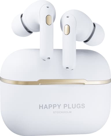 Happy Plugs Air 1 Zen helt trådløse in-ear hodetelefoner (hvit)