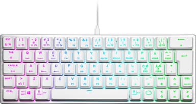 Coolermaster SK620 gamingtastatur (sølvhvit)