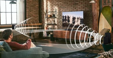 Samsung 2.1-kanals HW-A460 lydplanke (sort)