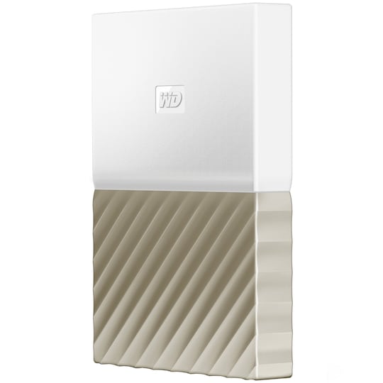 WD My Passport Ultra 1 TB ekstern harddisk (hvit/gull)