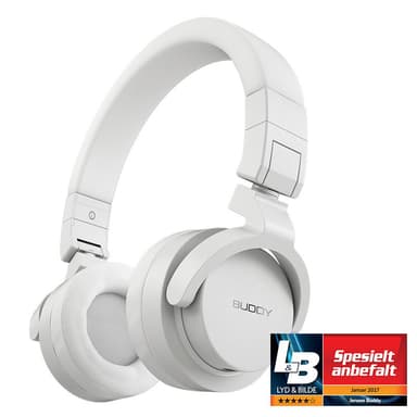 Jensen Buddy Street on-ear hodetelefoner (hvit)