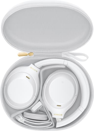 Sony trådløse around-ear hodetelefoner WH-1000XM4 (hvit)