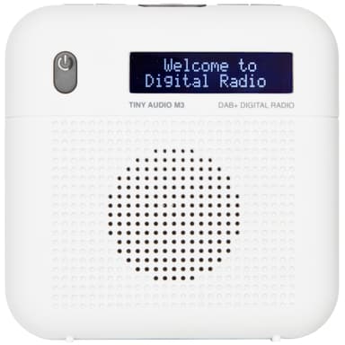 Tiny Audio M3 DAB+ radio (hvit) Tiny Audio M3 DAB+ radio (hvit)