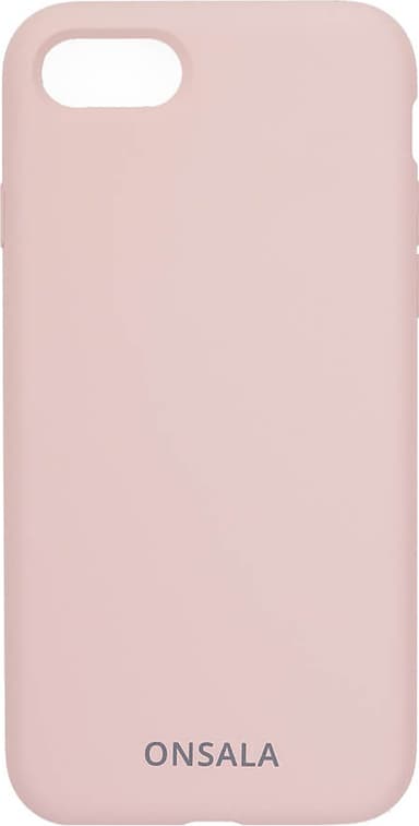 Onsala iPhone 8/7/6/SE Gen. 2/3 silikondeksel (sand pink)