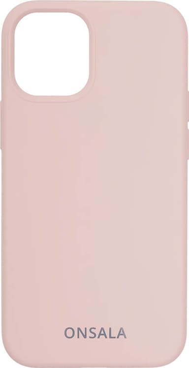 Onsala iPhone 12 mini silikondeksel (sand pink)