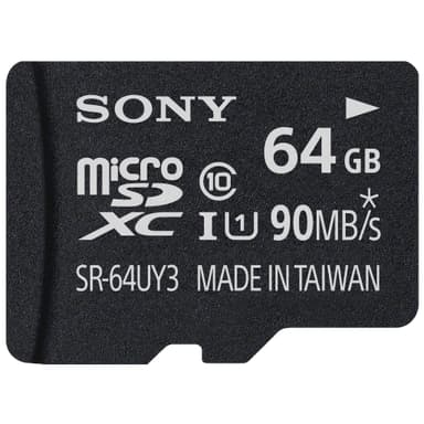 Sony Mikro SD minnekort 64 GB + adapter Sony Mikro SD minnekort 64 GB + adapter